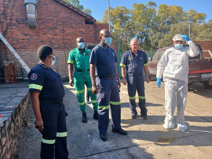 A deceased body found on the police station roof